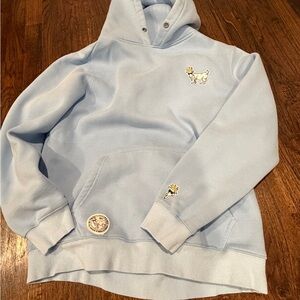 GOAT USA adult Light Blue Hoodie with Embroidered Patches